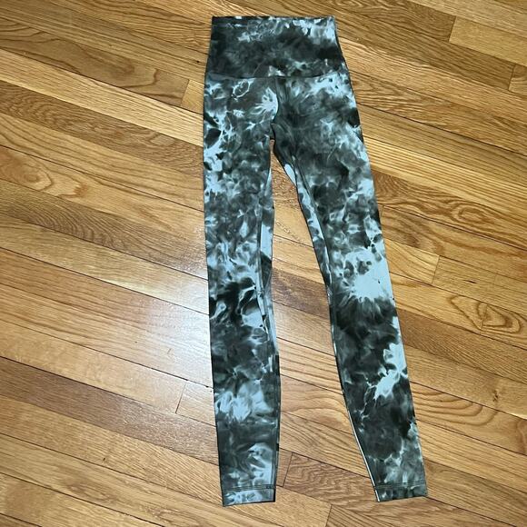 Lululemon Align High-Rise Pant 28" Diamond Dye Light Sage Medium Olive Size 0 - Picture 5 of 8